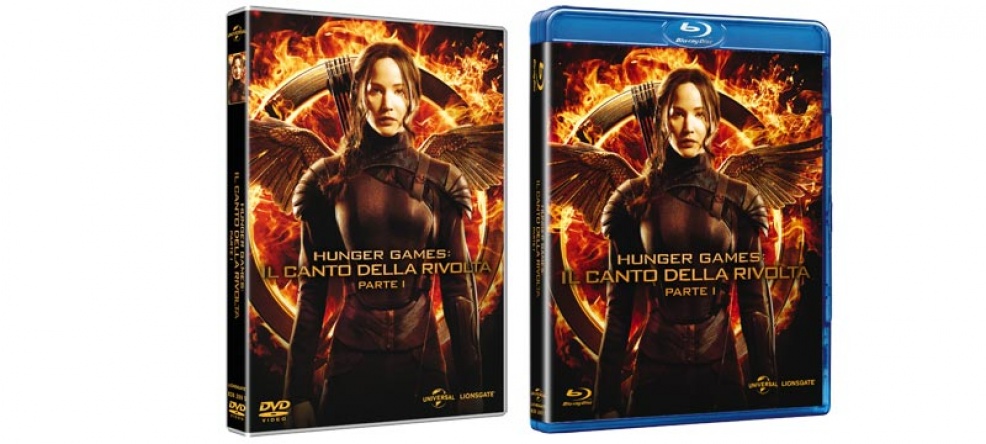 Locandina italiana DVD e BLU RAY Hunger Games: Il canto della rivolta - parte 1 